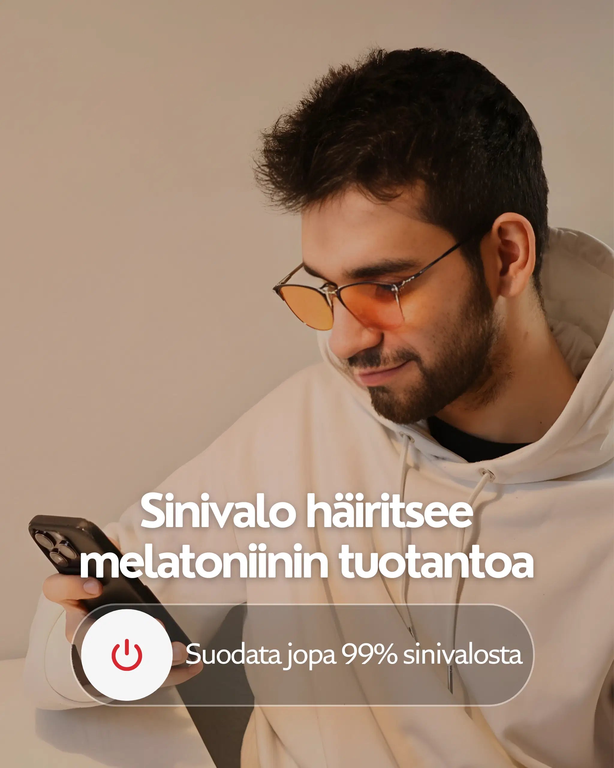 Polar Black- suodattaa jopa 99% sinivalosta