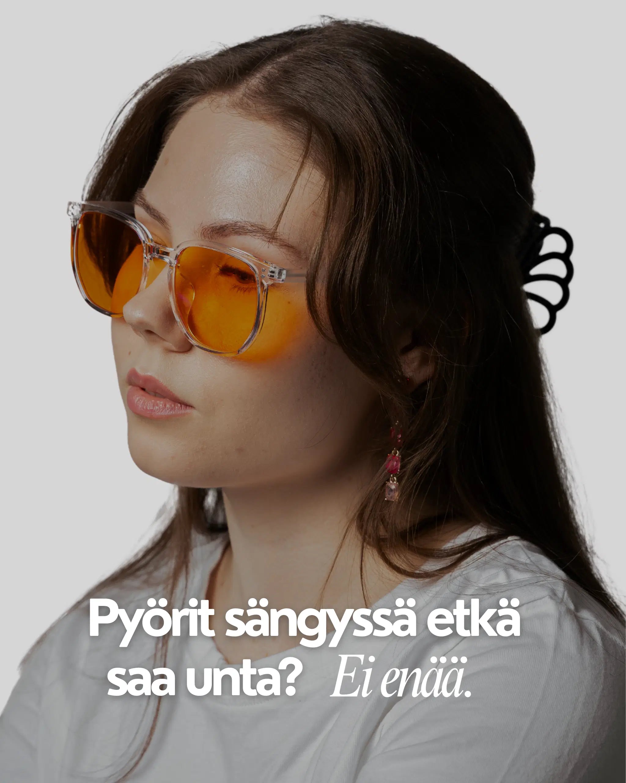 Nordic Clear- oranssit iltalasit apu uneen