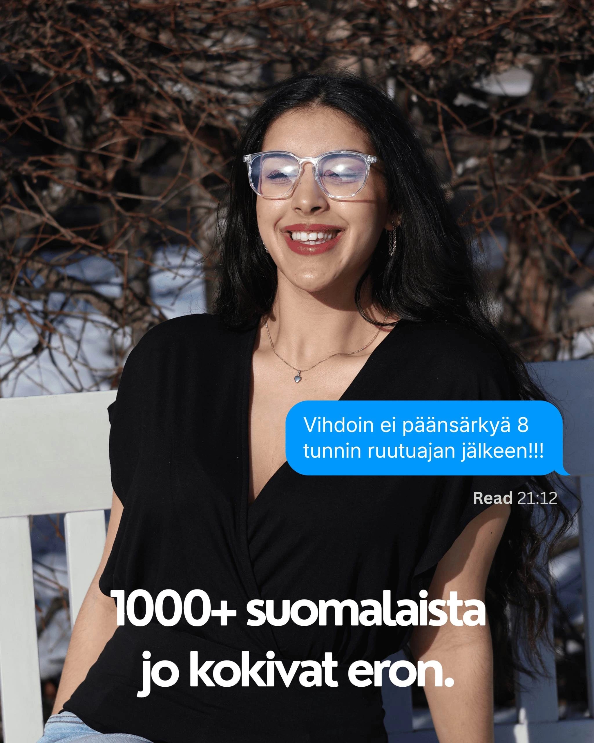 Vihdoin ei päänsärkyä 8 tunnin ruutuajan jälkeen - 1000+ suomalaista jo kokeneet eron