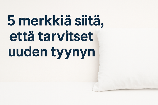 5 merkkiä siitä, että tarvitset uuden tyynyn