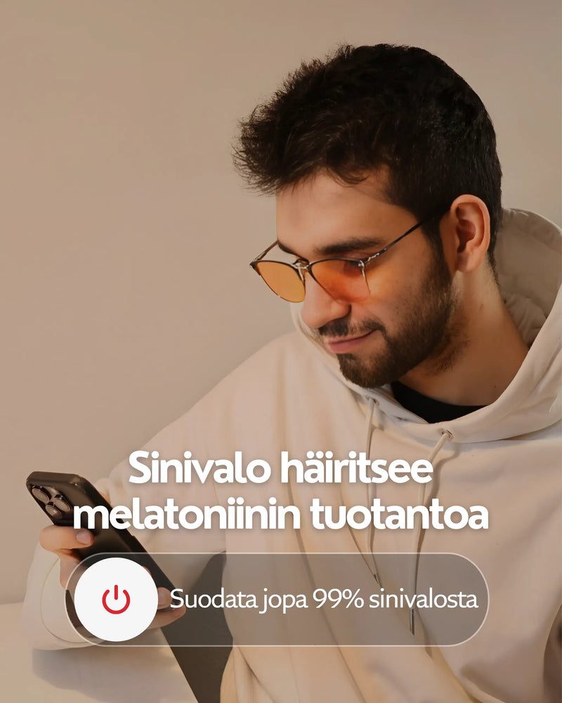 Polar Black- suodattaa jopa 99% sinivalosta