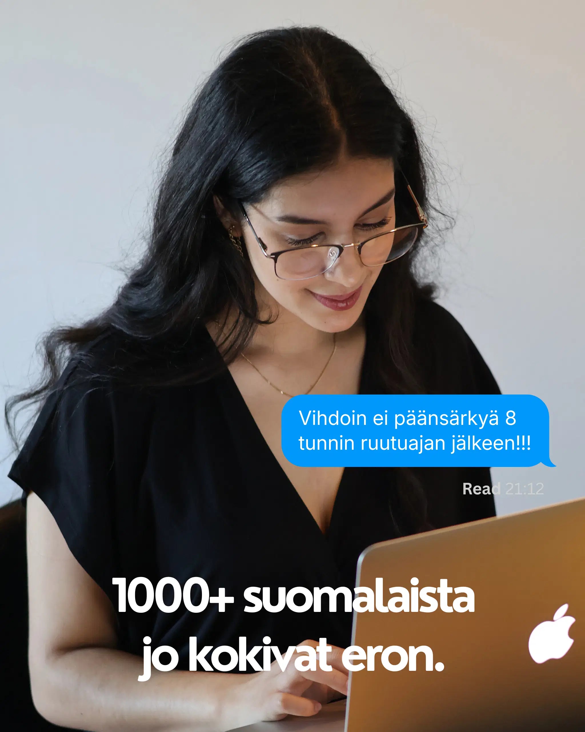 Polar Black Vihdoin ei päänsärkyä 8 tunnin ruutuajan jälkeen - 1000+ suomalaista jo kokeneet eron