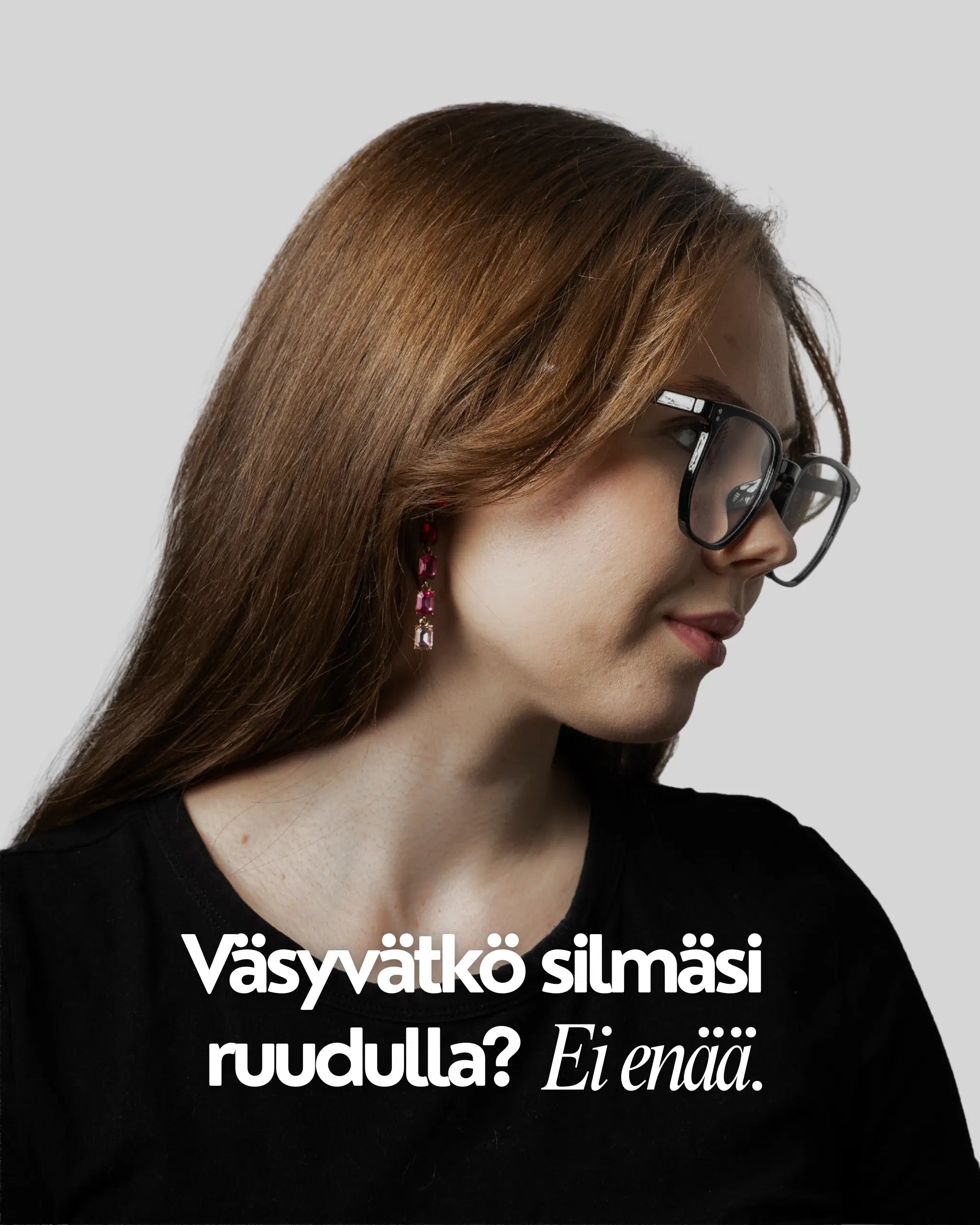 Nordic Black lasit apu silmien rasitukseen