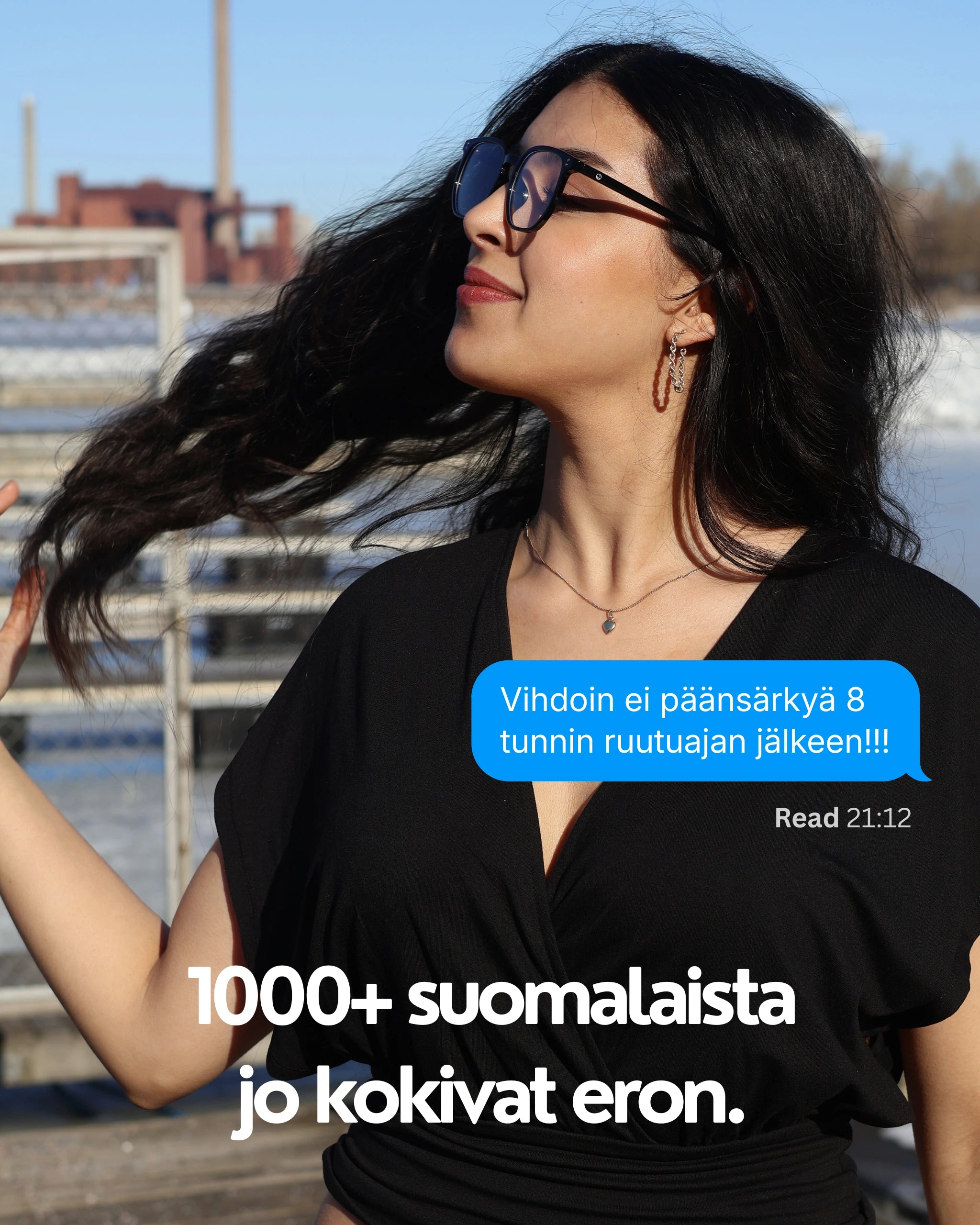 Vihdoin ei päänsärkyä 8 tunnin ruutuajan jälkeen - 1000+ suomalaista jo kokeneet eron