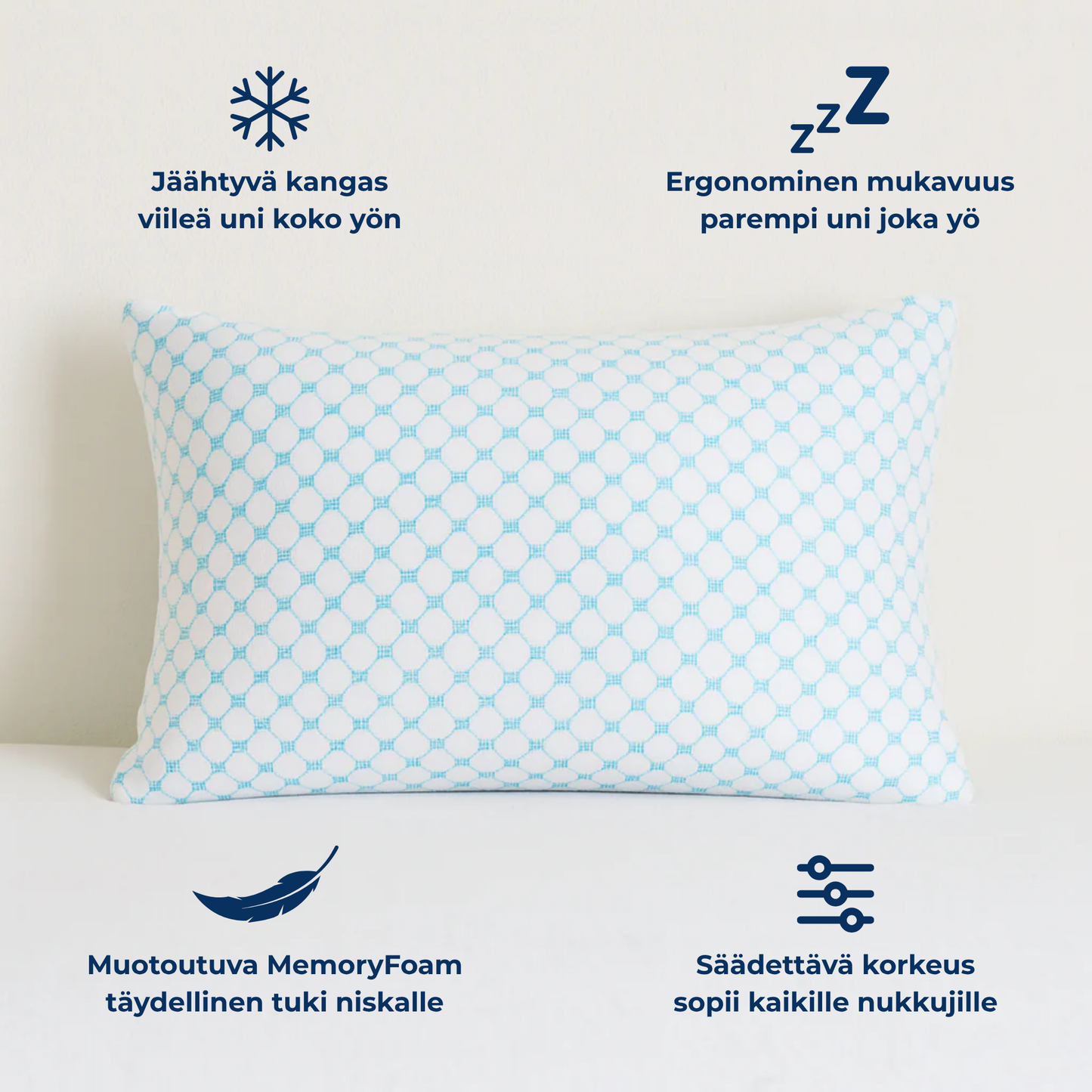 NordicRest Memory Foam -tyyny